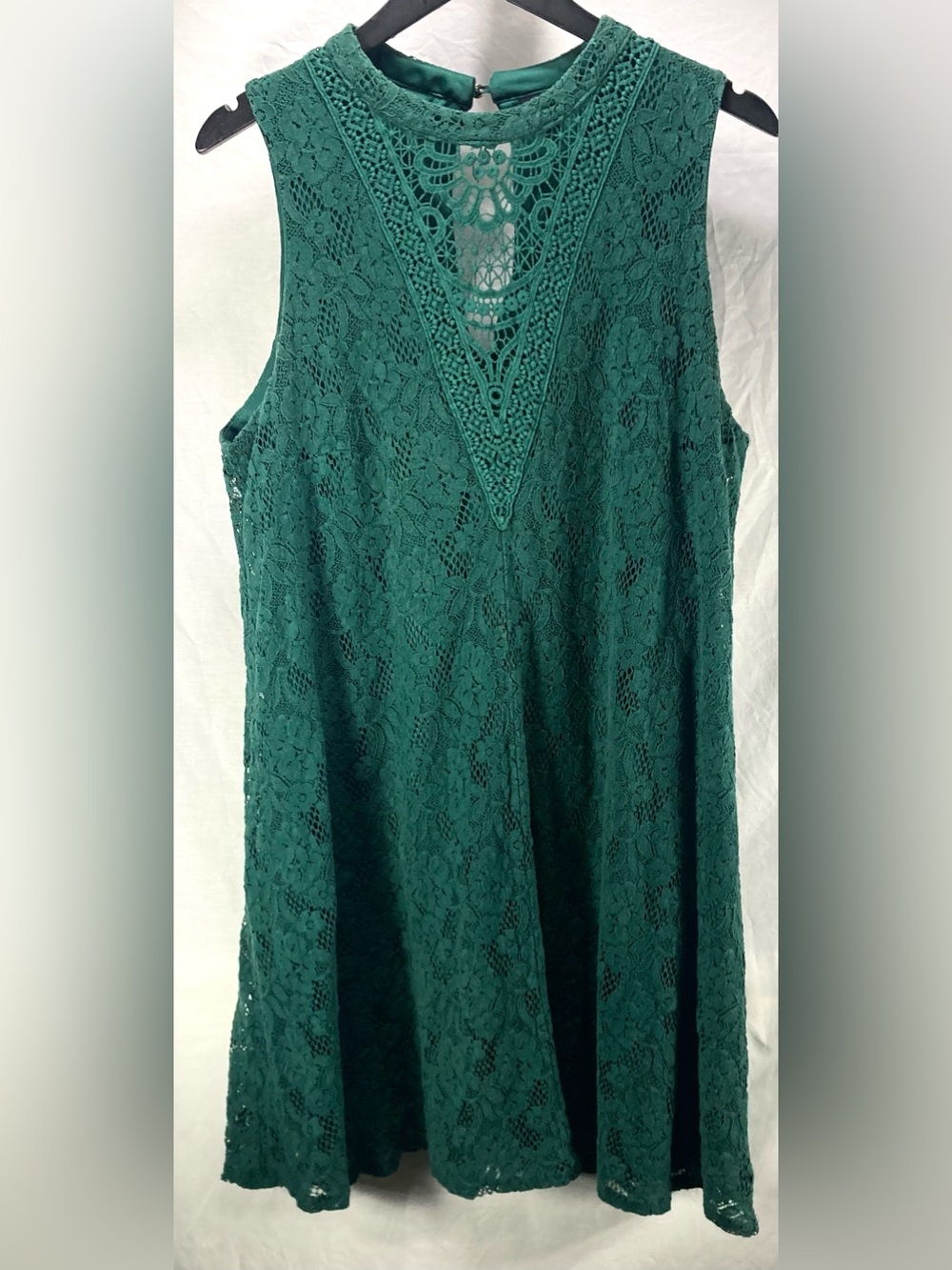 torrid Deep Teal Crochet Trim Lace Sleeveless Camisole